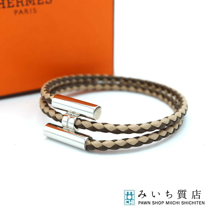 楽天市場】質屋 HERMES エルメス トゥルニブレス Hロゴ ブレスレット 