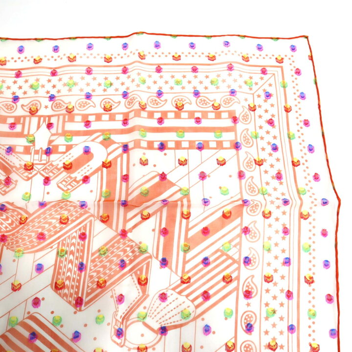 楽天市場】質屋 未使用 HERMES エルメス スカーフ カレ60 SANGLES EN  