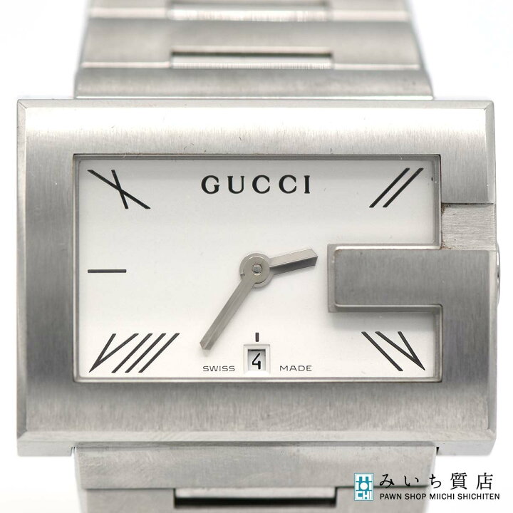 楽天市場】質屋 腕時計 稼働 GUCCI グッチ 100M Gレクタングル 