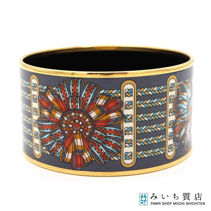 楽天市場】質屋 HERMES エルメス エマイユ バングル TGM 七宝焼き 