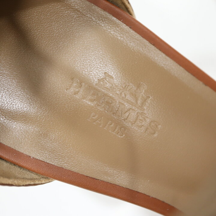 楽天市場】質屋 HERMES エルメス ヒール レジェンド 37 1/2 24.5cm 