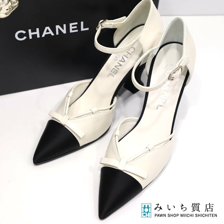 楽天市場】質屋 CHANEL シャネル ヒール パンプス G33888 37 23.5cm 