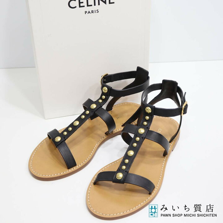 楽天市場】質屋 未使用 CELINE セリーヌ サンダル グラディエーター 39 