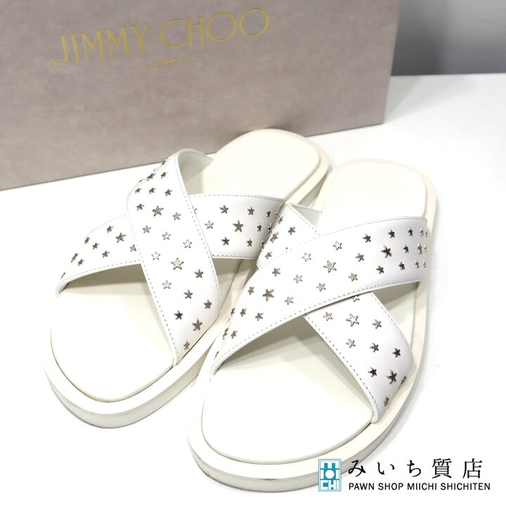 楽天市場】質屋 JIMMY CHOO ジミーチュウ サンダル PALMO パルモ 
