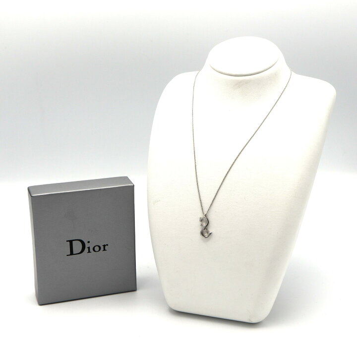 楽天市場】質屋 Christian Dior ディオール ネックレス CDロゴ 