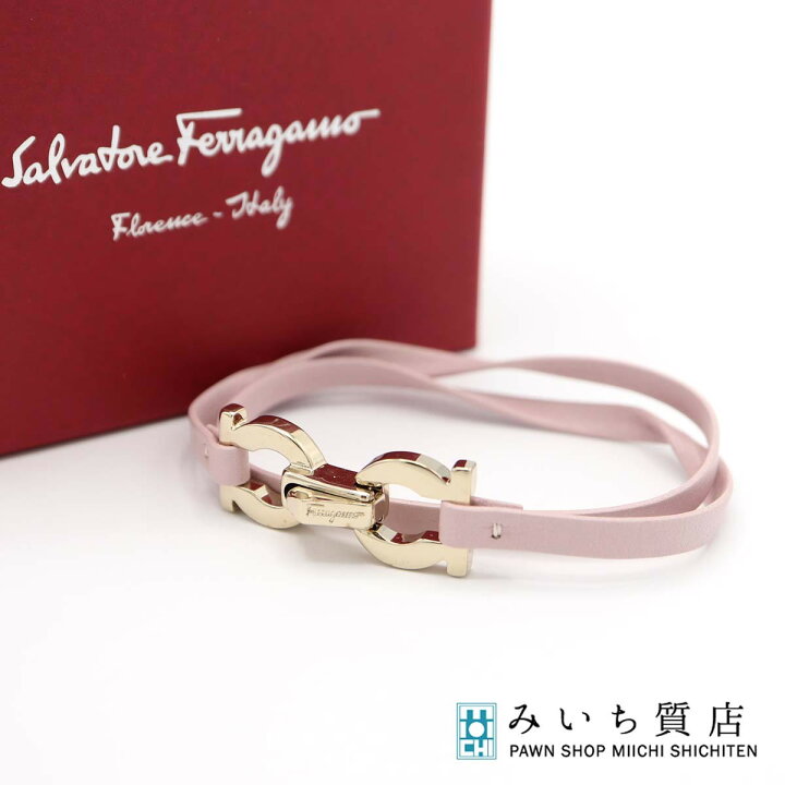 楽天市場】質屋 Salvatore Ferragamo フェラガモ ブレスレット ピンク 