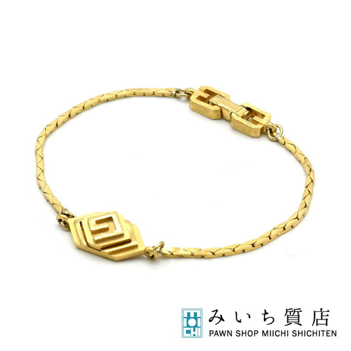 楽天市場】質屋 GIVENCHY ジバンシィ ロゴプレート ブレスレット 