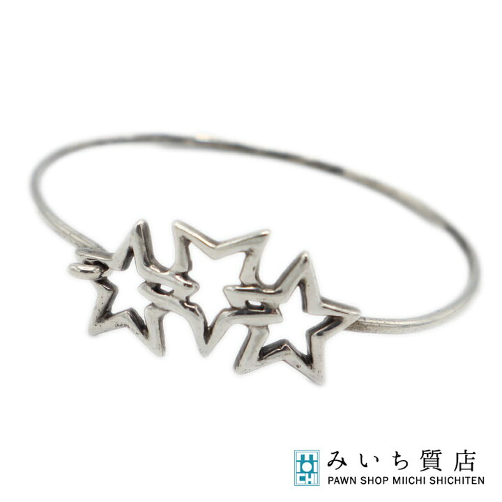 楽天市場】質屋 TIFFANY＆Co. ティファニー トリプルスター バングル 
