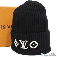 質屋 LOUIS VUITTON ルイ ヴィトン LV ビーニー・LV ヘッドライン M77872/RN4215 S ノワール 箱有 ko232 …