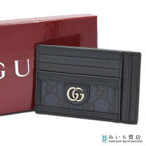 楽天市場】グッチ カードケース ネイビーの通販