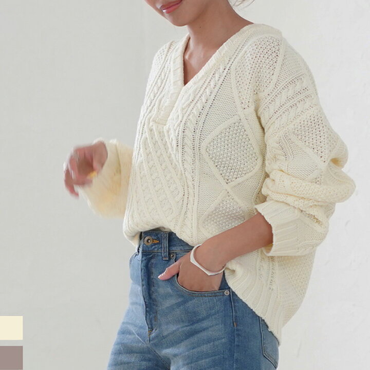 楽天市場 ケーブルニット レディース ケーブルセーター トップス ざっくりニット ざっくり ケーブル ニット セーター ゆるニット 厚手 キーネック ケーブル編みニット Miidue 楽天市場 ケーブルニット レディース ケーブルセーター トップス ざっくりニット ざっくり ケーブル ニット セーター ゆるニット 厚手 キーネック ケーブル編みニット Miidue