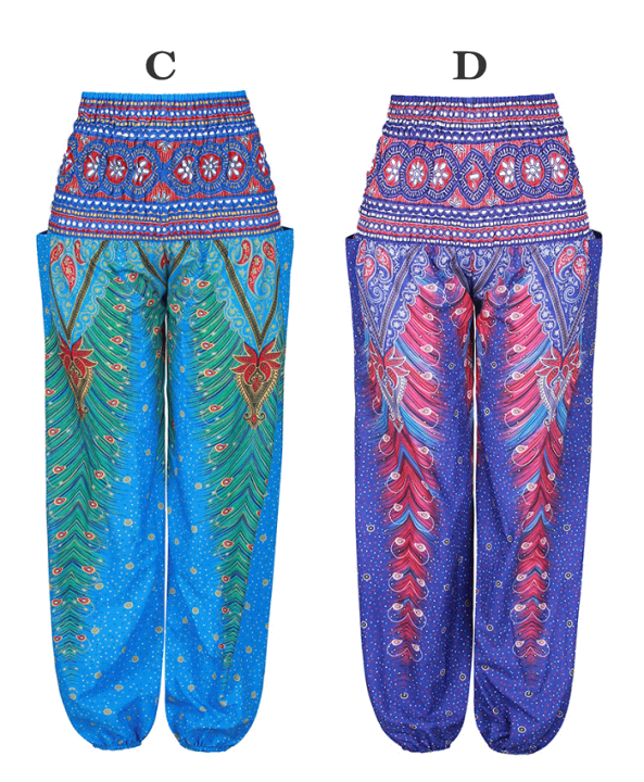 【新品】サルエルパンツ ヨガ 250麻の葉柄　男女兼用　パープル　A947 楽天市場】体型カバー サルエルパンツ エスニック パンツ きれいめ