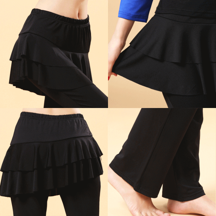 楽天市場】ダンス パンツ スカート付き レギンス スパッツ スカート