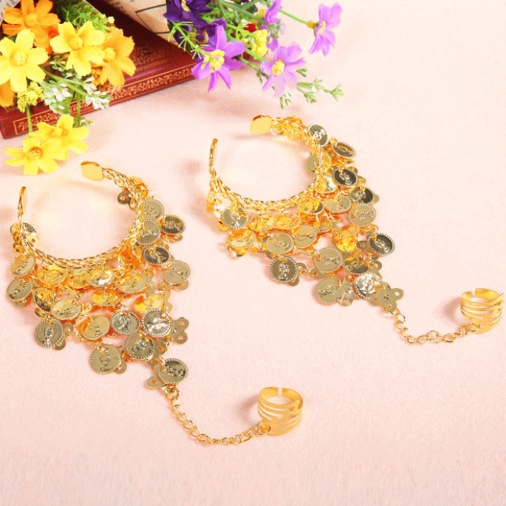 楽天市場】完売中 ベリーダンス ブレスレット ゴールド gr1-r : ダンス