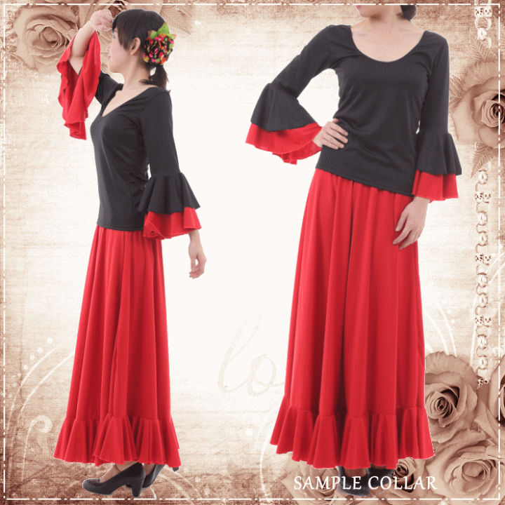 楽天市場】完売中0 フラメンコ スカート sfr20-r(800fe