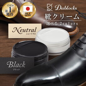 ＼楽天1位！／靴クリーム 45g 日本製 乳化性クリーム 黒色 無色 革靴 革 靴磨き 手入れ クリーム