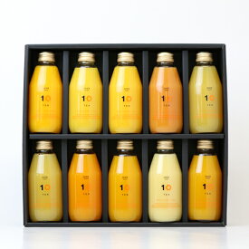10FACTORY 200mlみかんジュース10種飲み比べセット(ギフトボックス付き)