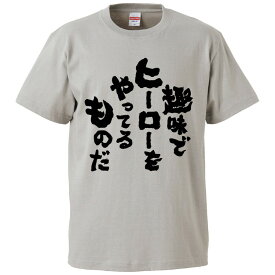 おもしろtシャツ みかん箱 趣味でヒーローやってるものだ 【ギフト プレゼント 面白いtシャツ メンズ 半袖 文字Tシャツ 漢字 雑貨 名言 パロディ おもしろ 全20色 サイズ S M L XL XXL】