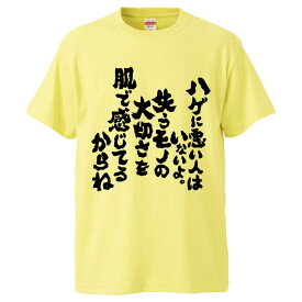 おもしろtシャツ みかん箱 ハゲに悪い人はいないよ。失うモノの大切さを肌で感じてるからね 【ギフト プレゼント 面白いtシャツ メンズ 半袖 文字Tシャツ 漢字 雑貨 名言 パロディ おもしろ 全20色 サイズ S M L XL XXL】