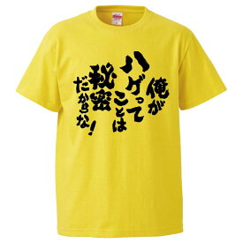 おもしろtシャツ みかん箱 俺がハゲってことは秘密だからな 【ギフト プレゼント 面白いtシャツ メンズ 半袖 文字Tシャツ 漢字 雑貨 名言 パロディ おもしろ 全20色 サイズ S M L XL XXL】