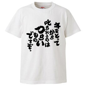 おもしろtシャツ みかん箱 年をとってから叱られるのは つらいものですぞ。 【ギフト プレゼント 面白いtシャツ メンズ 半袖 文字Tシャツ 漢字 雑貨 名言 パロディ おもしろ 全20色 サイズ S M L XL XXL】