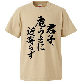 おもしろtシャツ みかん箱 君子、危うきに近寄らず 【ギフト プレゼント 面白いtシャツ メンズ 半袖 文字Tシャツ 漢字 雑貨 名言 パロディ おもしろ 全20色 サイズ S M L XL XXL】