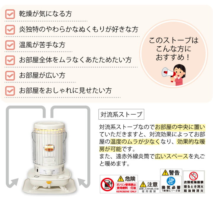 楽天市場】【2023年モデル】 コロナ 対流型 石油ストーブ ＜SL-6623(W 