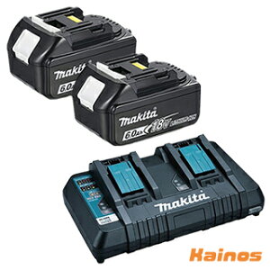 }L^ 18V 6.0Ah `ECIobe 2 yBL1860B×2z + 2}[d yDC18RDz Zbgi (makita Zbg [d N[i[ H [dH 18V+18V 36V XCh obe obe[)