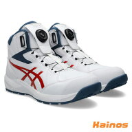 アシックス(ASICS) ウィンジョブ CP314 BOA ホワイト×チェリートマト 22.5～30.0cm【1273A124.100】