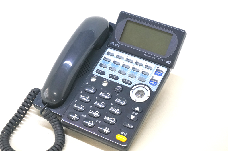 NTT BX ISDN用留守番停電電話機 黒 ビジネスホン、ISDN回線利用で停電時でも通話可能、留守番電話機機能 BX-IRPTEL-(1)(K)