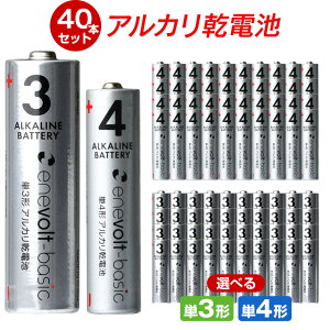 アルカリ乾電池単3形20本セット多彩な機器に使えコストパフォーマンス抜群信頼と実績のエネボルトベーシックEnevoltbasic