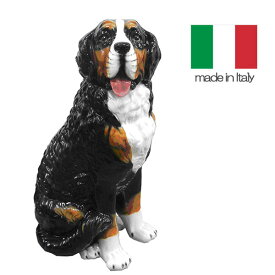 イタリア製 陶器 置物 犬 バーニーズ・マウンテン 送料無料 輸入家具【QSM-220】【K5】