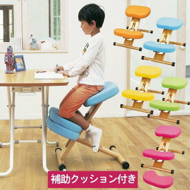 姿勢の良くなる椅子 デスク チェア 子供から大人まで 補助クッション付きバランスチェアタイプ CH-889CK 子供椅子 特価 t002-m045-prc-c89k QSM-160 MMK 家具　特価