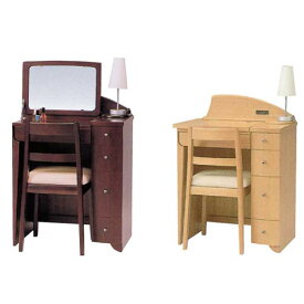 ドレッサー 鏡台 椅子付 照明ランプ付 デスクタイプ ミラー 送料無料 2カラー 日本製 国産品 受注生産：約1ヶ月前後 GMK QSM-220 t006-m083-sli-dr家具