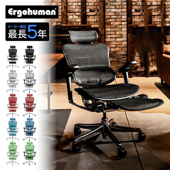 楽天市場】【一部予約販売】エルゴヒューマン オットマン オフィス  
