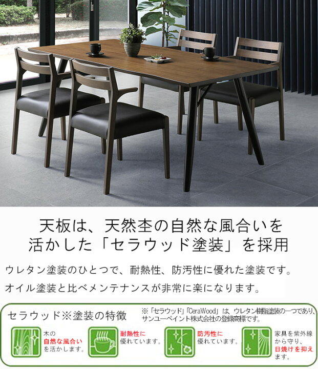 楽天市場】ダイニングテーブル5点セット 【クーポンで15%OFF】 幅180cm 
