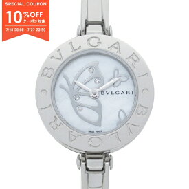 【10%OFFクーポン対象】ブルガリ BVLGARI B-Zero1 腕時計 時計 ステンレススチール レディース ホワイト系 ホワイトシェル BZ22BDSS 【中古】