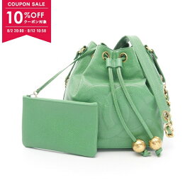 【10%OFFクーポン対象】シャネル CHANEL ココマーク ショルダーバッグ バッグ カーフ（牛革） レディース グリーン系 【中古】