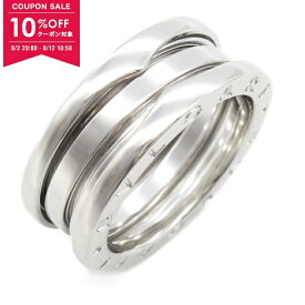 【10%OFFクーポン対象】ブルガリ BVLGARI B-zero1 ビーゼロワン リング 3バンド リング・指輪 ジュエリー K18WG（ホワイトゴールド） メンズ レディース ゴールド系 【中古】