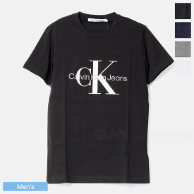 Calvin Klein カルバンクライン メンズ コアモノグラム クルーネックスリム Tシャツ J30J320935【ネコポス対応可】