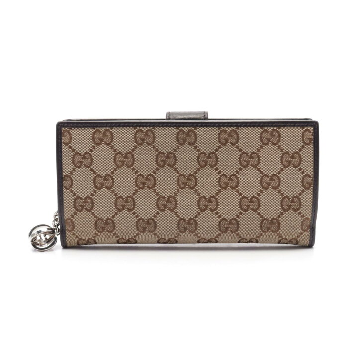 楽天市場】グッチ GUCCI GGキャンバス 二つ折り長財布 財布 キャンバス  
