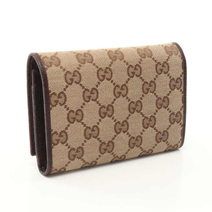 楽天市場】【15%OFFクーポン対象】グッチ GUCCI GGキャンバス 二つ折り  