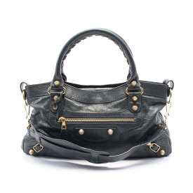 バレンシアガ BALENCIAGA ジャイアント ファースト ハンドバッグ バッグ レザー レディース グレー系 285433 【中古】