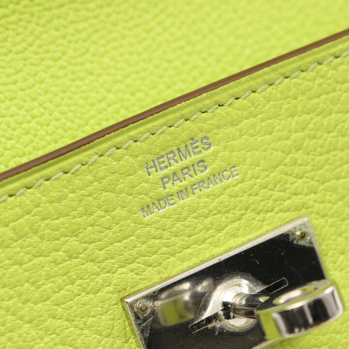 楽天市場】エルメス HERMES ケリーウォレット アップルグリーン 三  