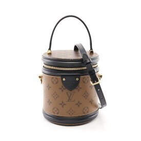 [5%OFFクーポン対象＆まとめ買い10%OFF]ルイ・ヴィトン LOUIS VUITTON カンヌ ハンドバッグ バッグ PVCコーティングキャンバス レザー モノグラム・リバース レディース ブラウン系 / ブラック系 M43986 【中古】