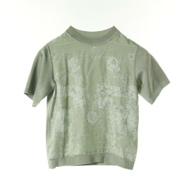 エルメス HERMES BRIDES de GALA en fleurs ニット 衣料品 トップス シルク シルク レディース グリーン系 H5E2834DQ 【中古】