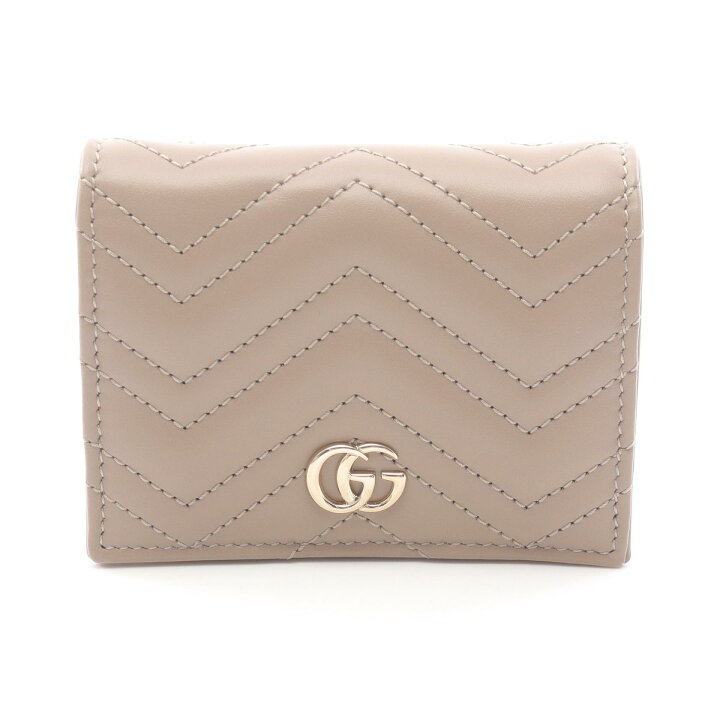 楽天市場】グッチ GUCCI GGマーモント 二つ折り財布 財布 レザー  