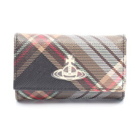 《全品5%クーポン×P5倍》ヴィヴィアンウエストウッド Vivienne Westwood オーブ キーケース アクセサリー PVCコーティングキャンバス レディース ブラウン系 / マルチカラー 51020001US001KD101 【新品】