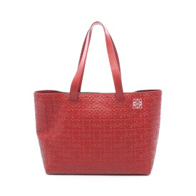 ≪15%OFFクーポン対象≫ロエベ LOEWE アナグラム トートバッグ バッグ ラムスキン（羊革） レディース レッド系 【中古】