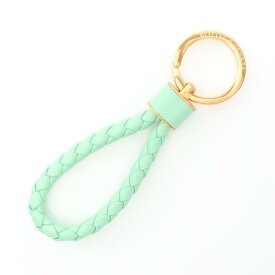 《全品5%クーポン×P5倍》ボッテガヴェネタ BOTTEGA VENETA イントレチャート キーホルダー アクセサリー レザー GP レディース グリーン系 / ゴールド系 651820V0HW13979 【新品】